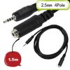 10x 2.5mm Male to Female Plug 4 Pole Extension Adapter Audio Aux Cable Cord 1.5m view 2