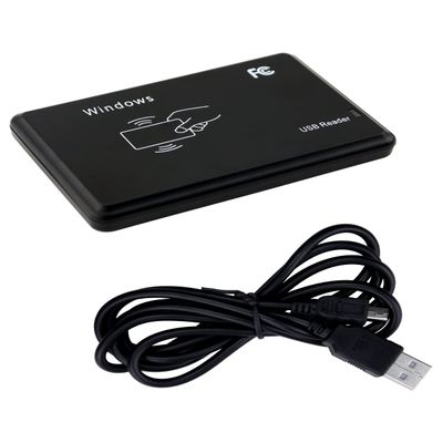 125KHz 13.56MHz Swipe Card Access Control Card Issuer, Non-Contact NFC Desktop Card Reader, USB Interface Driver-Free RS232 (ID 125Khz RS232)