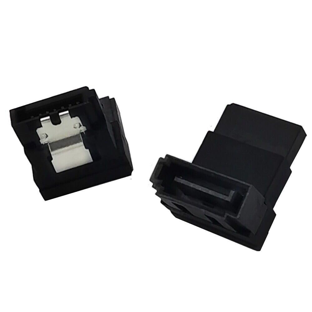 10pcs SATA 7 Pin Female to SATA 7p Male 90 Adpter Motherboard SSD HDD Converter