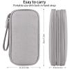 JIAKAI Travel Cable Organizer - Electronics Accessories Bag(Double Layer - Grey) view 2