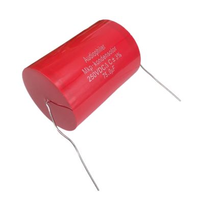 2 Pack Audiophiler Axial MKP Capacitors 75uf 250V DC 3% Tested and Matched HiFi Crossover Audio Capacitors