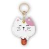 Leather Keychain Case Holder Compatible with Apple AirTag, GPS Airtag Keychain Finder Tracker with Key Ring, Anti-Scratch Protective Air Tag Cover for Keys, Wallet(Popsicle Cat) view 1