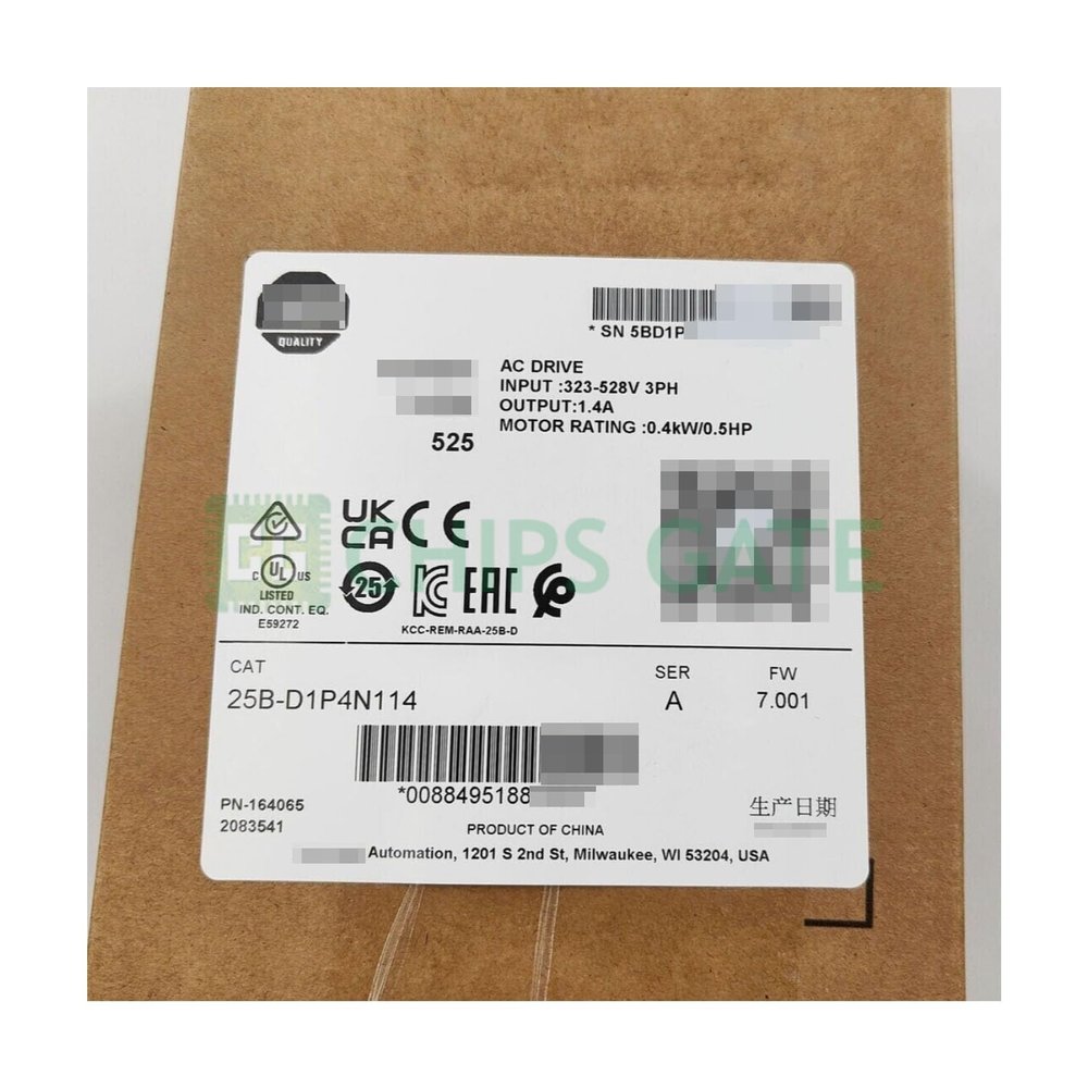1PC NEW 25B-D1P4N114 in Box 525 0.4kW 0.5Hp AC Drive