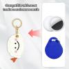 Leather Keychain Case Holder Compatible with Apple AirTag, GPS Airtag Keychain Finder Tracker with Key Ring, Anti-Scratch Protective Air Tag Cover for Keys, Wallet(Dumpling) view 4