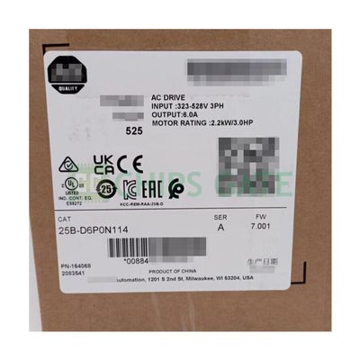 New Sealed with Box 25B-D6P0N114 2.2kW 3Hp AC Drive 1pcs