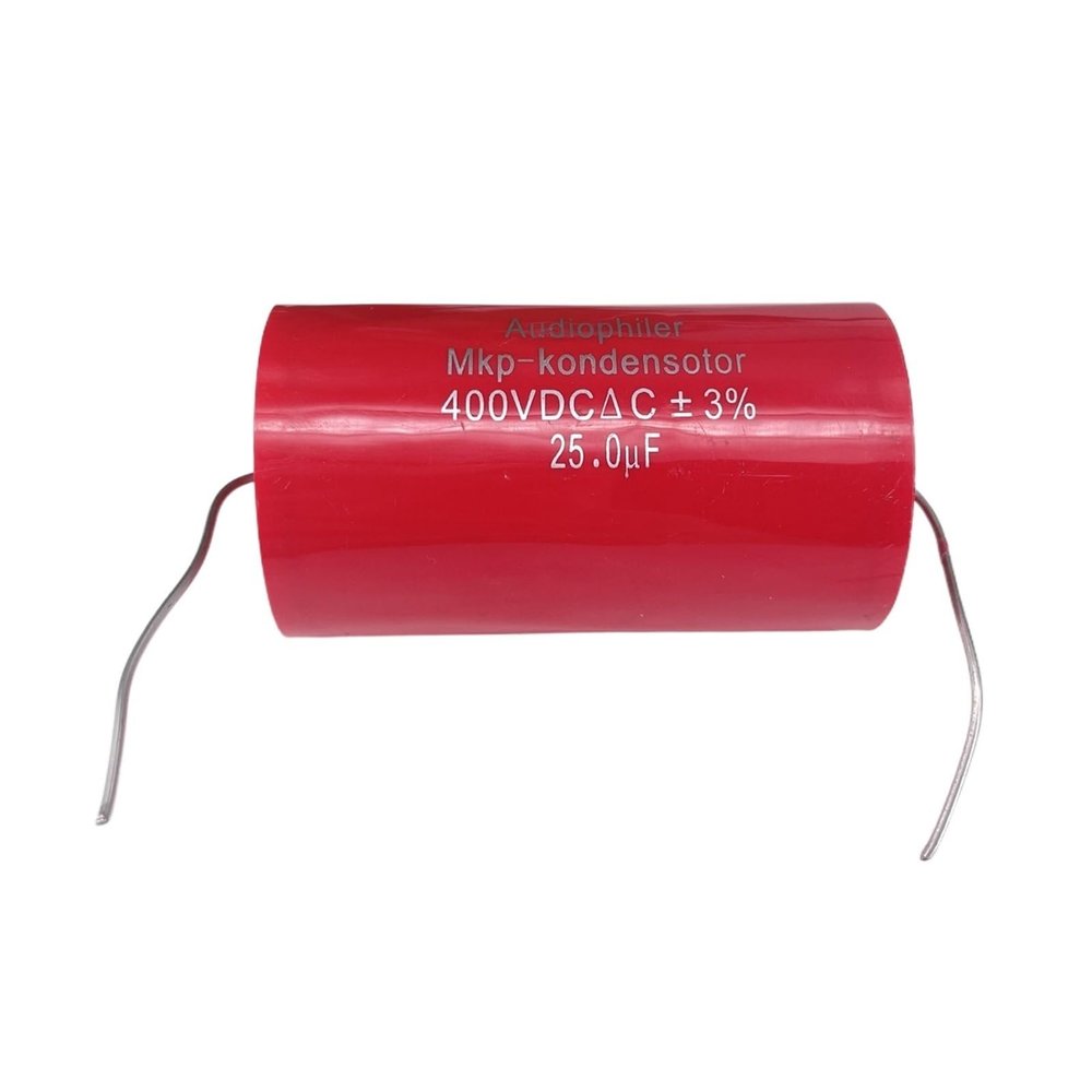 ALKOY Pack of 10 Audiophiler Axial MKP Capacitors 25uf 400V DC 3% Tested and Matched HiFi Crossover Audio Capacitors