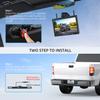 eRapta Wireless Backup Camera with 7 DVR Monitor for Trucks, 2 Channels, HD1080P Front/Rear View Camera with Night Vision, IP69K Waterproof, DIY Reserving Lines for Pickup, Car, Van, Trailer (AWTL7) view 2