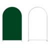 Ellteecz Forest Green Solid Arch Backdrop Cover with Stand for Jungle Safari Birthday Party Decorations Arched Frame Stretchy Fabric Covers Baby Shower Banquets Wild Parties Props3.3x6.5FT view 3