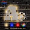 NEID Personalized LED Night Light - Initial Letter Light, Engraved Name, Custom Wooden Wall Light for Family, Friends, Boys, Girls, Kids - Alphabet Bedroom Light, Gift Sport Fan (Soccer) view 2