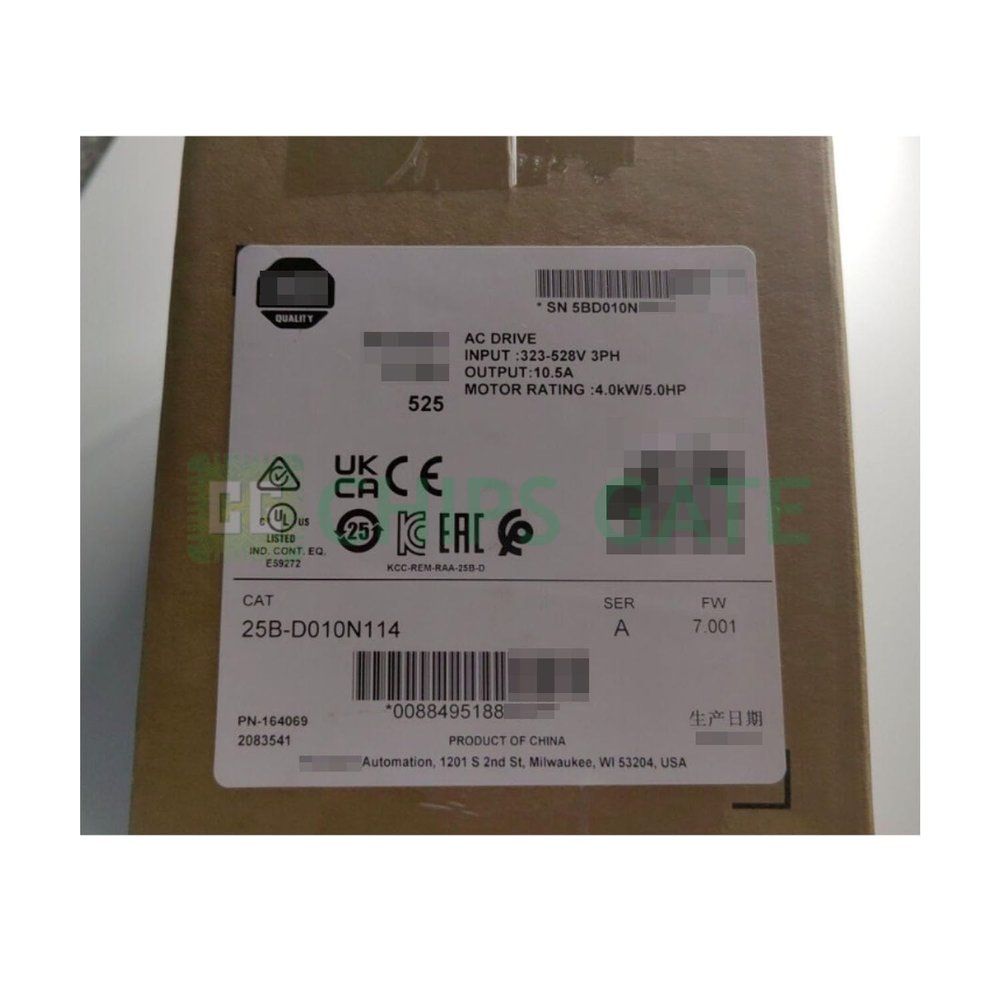 25B-D010N114 4kW 5Hp AC Drive New Factory Sealed in Box