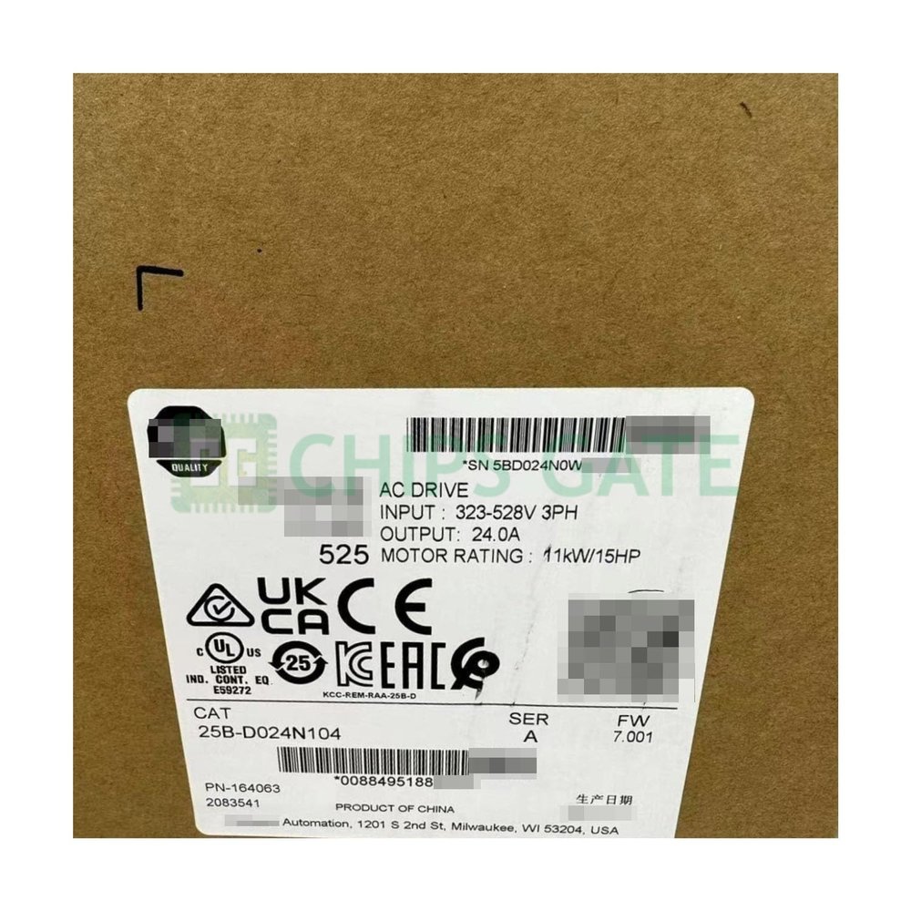 25B-D024N104 New 1 PC 25B-D024N104 525 11kW 15Hp AC Drive
