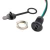 10Pcs USB-C 2/4/5Pin High Current CC Fast Charging Socket with PH2.0 Nut Snap Lock Plate Type-C Female Waterproof Connector Jack(5 Line Black with CC) view 4