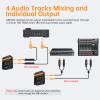 COMICA Vimo Q 4-Channel Wireless Lavalier Microphone with 4 Audio Tracks Output, Noise Reduction, 656ft Range, Lapel Microphone Wireless for iPhone, Camera, Android, Podcast/Livestream/Video Recording view 3