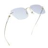 LifeArt Pure Titanium Frame Glasses/Blue Light Blocking Reading Glasses, Reduce Eyestrain, Stylish for Men and Women(Gold,+2.50 Magnification) view 1