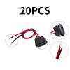 10Pcs USB-C 2/4/5Pin High Current CC Fast Charging Socket with PH2.0 Nut Snap Lock Plate Type-C Female Waterproof Connector Jack(2 Line Black Short) view 2