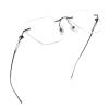 LifeArt Pure Titanium Frame Glasses/Blue Light Blocking Reading Glasses, Reduce Eyestrain, Stylish for Men and Women(Black,+1.50 Magnification) view 1