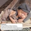 Ylsteed Newborn Boy Photoshoot Outfits 2Pcs Baby Photography Outfits Girl Baby Photography Props Newborn Gentleman Suit Photography Boy Suspender Pants with Beret 9-12lbs/0-3 Months (Coffee) view 4