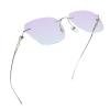 LifeArt Pure Titanium Frame Glasses/Blue Light Blocking Reading Glasses, Reduce Eyestrain, Stylish for Men and Women(Silver,+1.50 Magnification) view 1