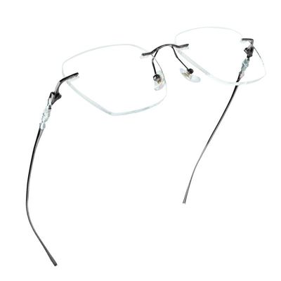 LifeArt Pure Titanium Frame Glasses/Blue Light Blocking Reading Glasses, Reduce Eyestrain, Stylish for Men and Women(Black,+3.50 Magnification)
