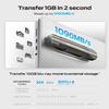 MOVE SPEED 2TB Flash Drive, External SSD with 1000MB/s Read Write Speed, USB 3.2 Gen2+Type C Dual Port Portable SSD, Thumb Drive for iPhone 15, 16, 17 Series/MacBook/Android Phone/Audio etc view 2