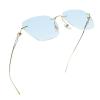 LifeArt Pure Titanium Frame Glasses/Blue Light Blocking Reading Glasses, Reduce Eyestrain, Stylish for Men and Women(Gold,+3.00 Magnification) view 1