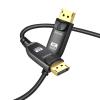 Angusplay 8K Fiber Optic DisplayPort Cable 1.4 60Ft / 65Ft, Ultra HD 4K 144Hz, 8K 60Hz HBR3, High Speed 32.4Gbps, Slim and Flexible, Long Copper DP Display Port 1.4 1.2 Cord view 1
