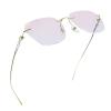 LifeArt Pure Titanium Frame Glasses/Blue Light Blocking Reading Glasses, Reduce Eyestrain, Stylish for Men and Women(Gold,+3.00 Magnification) view 1