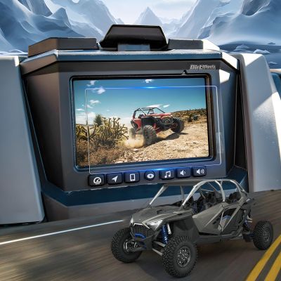 YEE PIN 7 Polaris Ride Command Screen Protector for Polaris 7S Screen Protector Tempered Glass Compatible for Polaris RZR PRO XP/R Turbo Sportsman Ranger General Xpedition 7" Display 2019-2024 2025