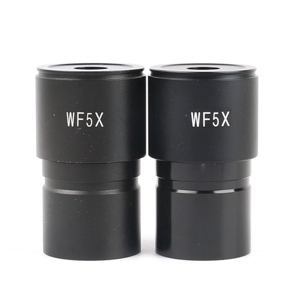 Microscope Accessories Kit One Pair WF10X WF15X WF20X WF25X WF30X 20mm 15mm 10mm 9mm WF10X/20 High Eye-Point Eyepiece for Stereo Microscope Microscope Slides (Color : WF5X)