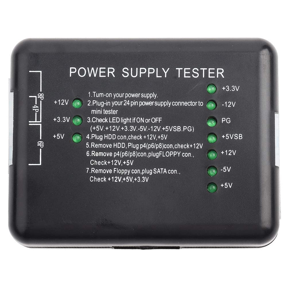 QANYEGN Power ply Tester, Computer Power ply Tester, Motherboard Tester, Compatible with Various Computer Systems