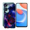 ZXLZKQ Case for Honor Play 8T (6.8"), Black Soft TPU Bumper Phone Case, Slim Shockproof Silicone Military Grade Drop Protective Shell for Honor Play 8T - Rose Cloud view 1