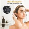 HAISSKY Bluetooth Shower Speakers, Portable Wireless Speaker with Suction Cup, IP67 Waterproof Outdoor Wireless Speaker, Pairs Easily to Phones, Tablets, Computer, Gift for Men & Women view 2