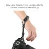 Adjustable Camera Wrist Strap, Secure Grip, Comfortable, Prevent Camera Loss, Versatile Compatibility, Use for DSLR Mirrorless Camera Photo (Black) view 2