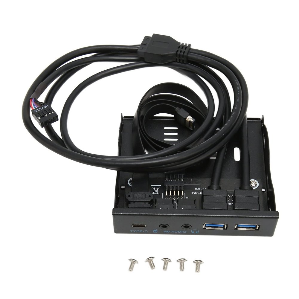 Gavigain HD-Audio Front Panel,Floppy Drive Bit USB 3.2 Hub,10Gbps Plug and Play Iron Shell Floppy Disk Reader,Supports for Win7, for Win 8, for Win 10, for Win 11 32 BIT, for Win 64BIT, for Linux