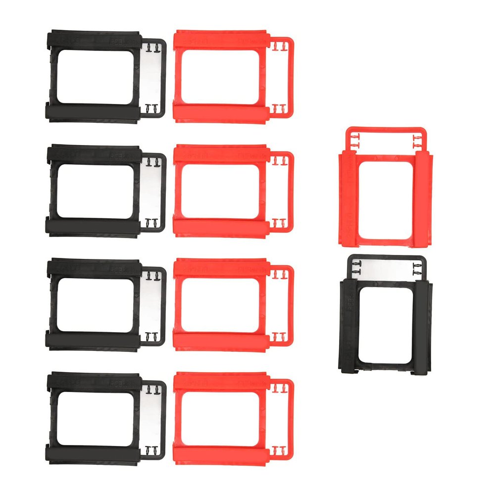 Gavigain 10PCS 2.5in HDD/SDD Mounting Bracke,Heat Dissipation Hard Drive Bracket,High Compatibility HDD Hard Disk Carrier SSD Hard Drive Tray for 2.5in Solidly State Disk and Mechanical Hard Disk