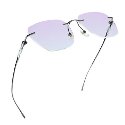 LifeArt Pure Titanium Frame Glasses/Blue Light Blocking Reading Glasses, Reduce Eyestrain, Stylish for Men and Women(Black,+4.00 Magnification)