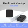 USB 2.0 Switch 1 in 2 Out, USB2.0 KVM Switcher 2 in 1 Out with One Key Switching, Bi Direction for Printer Scanner Keyboard USB Device view 2