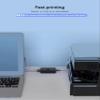 USB 2.0 Switch 1 in 2 Out, USB2.0 KVM Switcher 2 in 1 Out with One Key Switching, Bi Direction for Printer Scanner Keyboard USB Device view 4