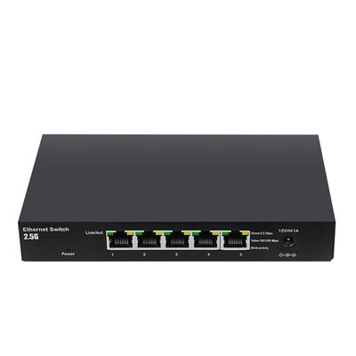 2.5G 5-Ports Unmanaged Ethernet Switch RJ45 Ports Auto-Negotiation Gigabit Switch 25Gbps Network Extension Server TXE239