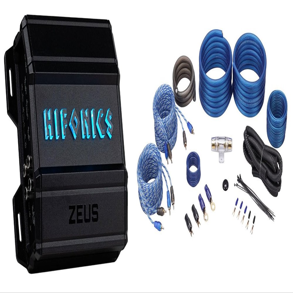 Audiosavings Bundle: (1) Hifonics ZD-750.4D 4-Channel Amplifier Bundle with (1) Rockville RWK42 4 Gauge Wiring Kit (2 Items)