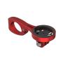 GPS Mount for Aero Bars - 22.2mm TT Aero Bar Mount Compatible for Garmin GPS Bike Computer, for Wahoo, for Bryton, for CatEye,GoPro Full Range & Flashlight Clip - Red view 3