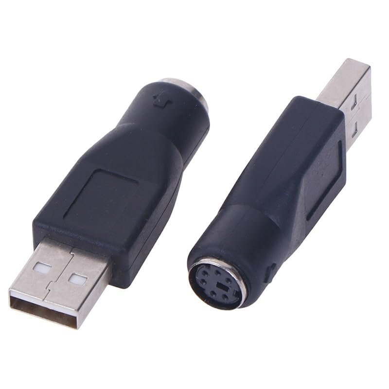 2Pcs PS/2 Male to USB Female Port Adapter Converter for PC Keyboard Mouse Mice hot