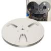 1/4 7 Inch Empty Plastic Take Up Reel to Reel Universal 3 Holes Extension Cord Reel Stand, Quickly Snap Together Design Aluminum Alloy Opening Machine Part Takeup Reel(Silver) view 4