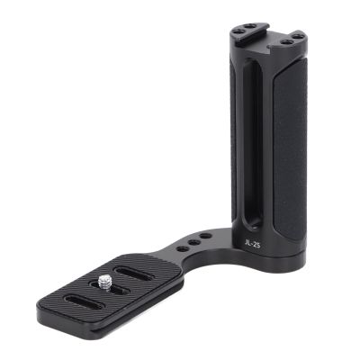 Aluminum Universal Side Handle Grip for DSLR and Mirrorless Cameras, Ergonomic Design, Comfortable and Secure Grip, Wide Compatibility, Easy Attachment to Tripods