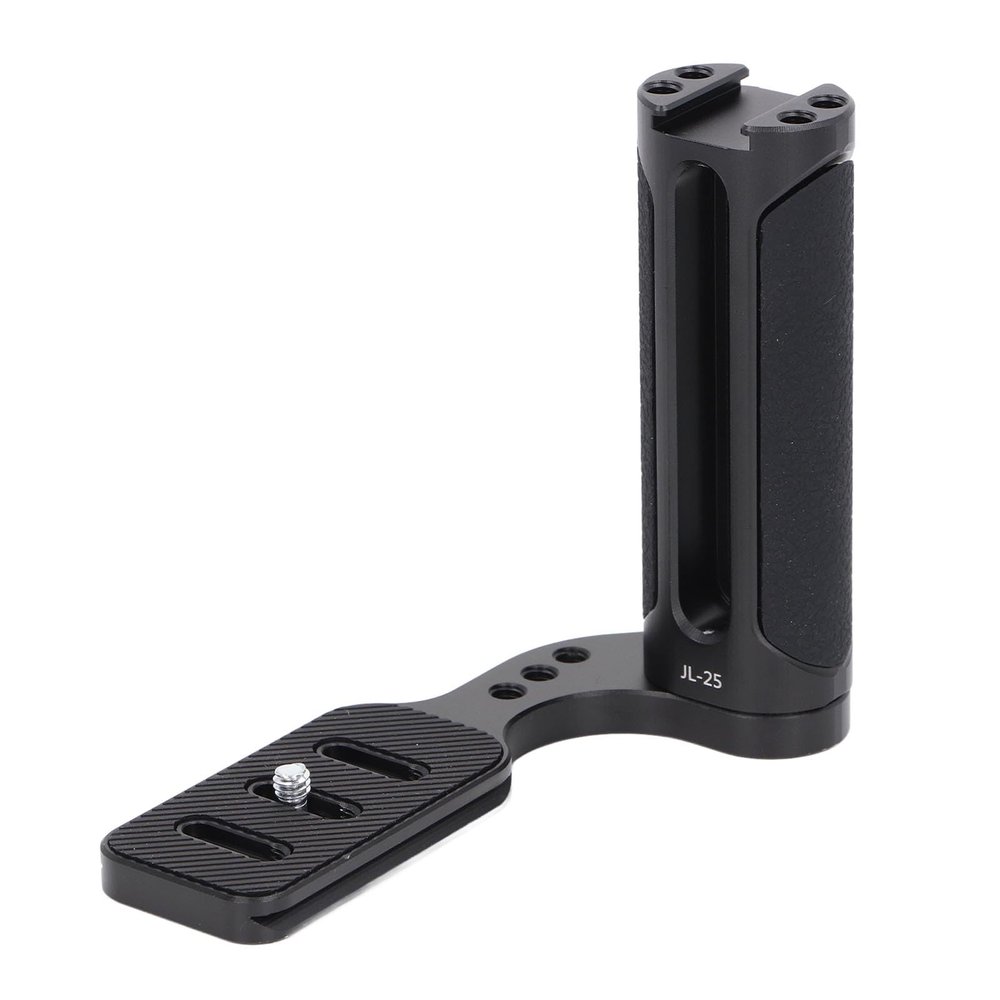 Aluminum Universal Side Handle Grip for DSLR and Mirrorless Cameras, Ergonomic Design, Comfortable and Secure Grip, Wide Compatibility, Easy Attachment to Tripods