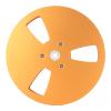 1/4 7 Inch Empty Plastic Take Up Reel to Reel Universal 3 Holes Extension Cord Reel Stand, Quickly Snap Together Design Aluminum Alloy Opening Machine Part Takeup Reel(Gold) view 1