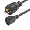 StarTech 1ft Heavy Duty Power Cord, 15A 125V, Black (W31C-4100-POWER-CORD) view 1