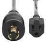 StarTech 1ft Heavy Duty Power Cord, 15A 125V, Black (W31C-4100-POWER-CORD) view 4