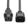 StarTech.com 4ft (1.2m) Power Extension Cord, PDU Style IEC 60320 C14 to Locking C13, PDU Power Cord, 10A 250V, 18AWG, Power Extension Cable - UL Listed, TAA (87L3-8400-POWER-CORD) view 4