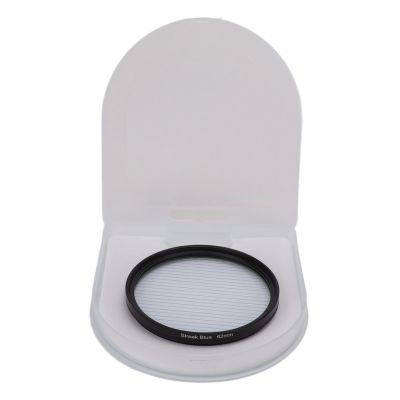 Blue Streak Filter, Dot to Line Filter Scratch High Definition Low Color Cast Low Reflection for Camera Accessories (62mm)